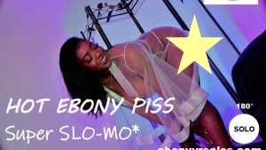 Hot Ebony Piss Super SLO-MO - Taylor The Don