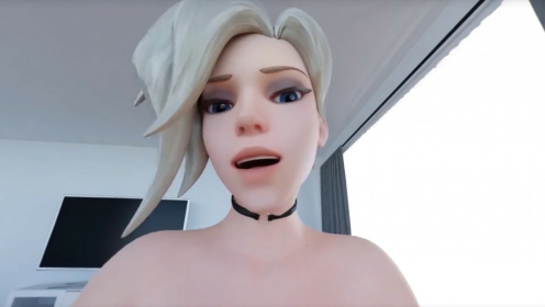 Mercy Couch Close-Up: Intense XXX Parody